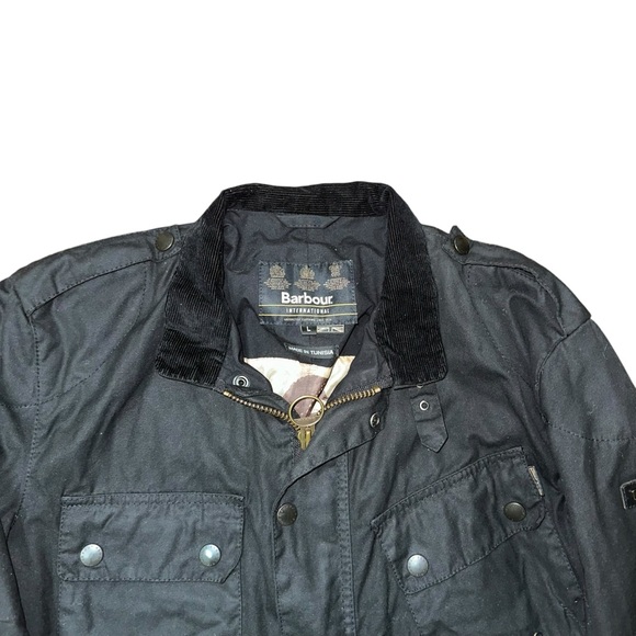 Barbour International Saxony Wax Jacket - Picture 3 of 3
